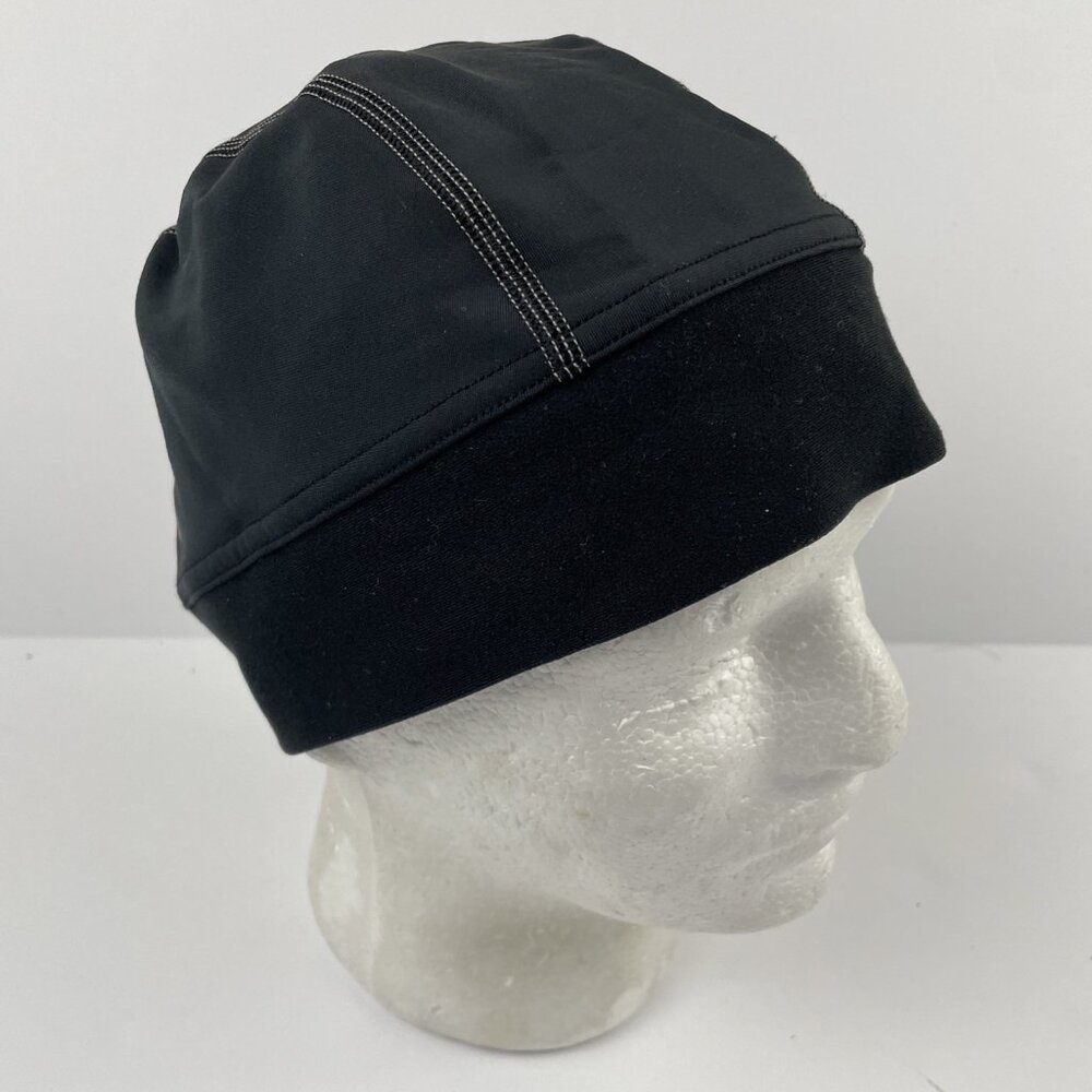 Novara Cycling Cap Hat Skull Cap Black Flex Fit with Stretch Adults O/S